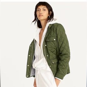 J. Crew field jacket L green NWOT